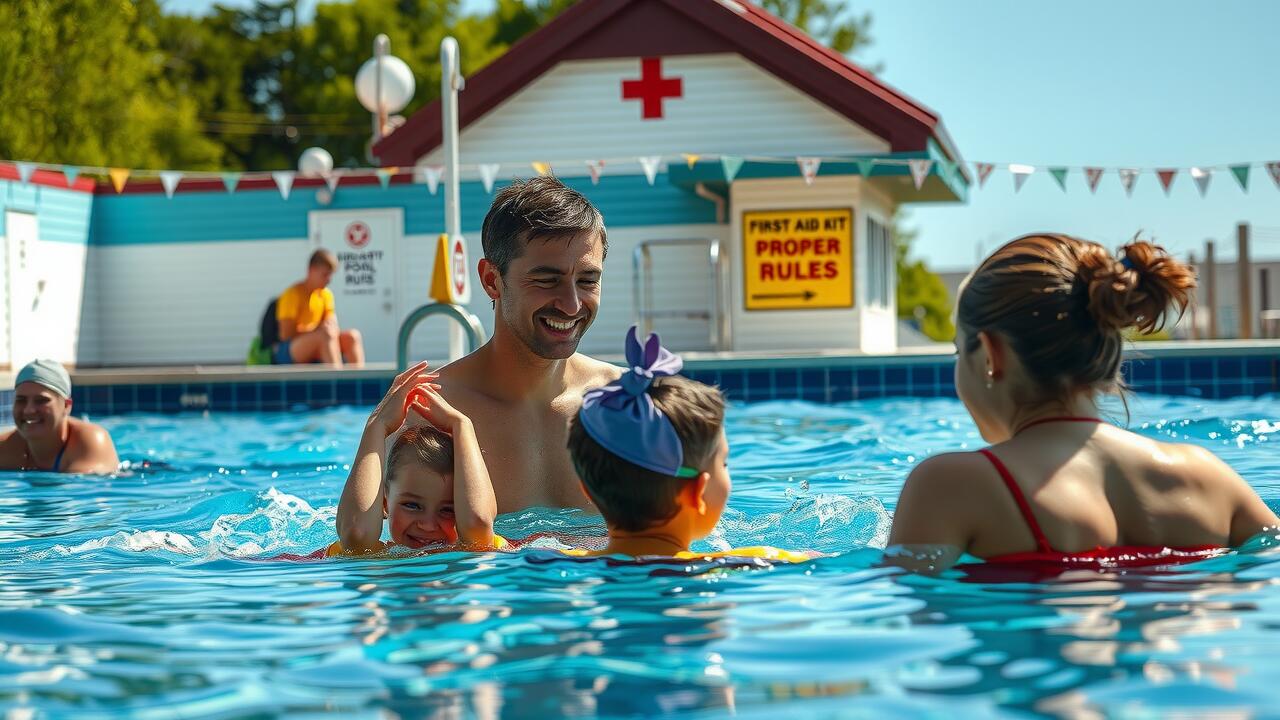 What are the rules of water safety around swimming pools?